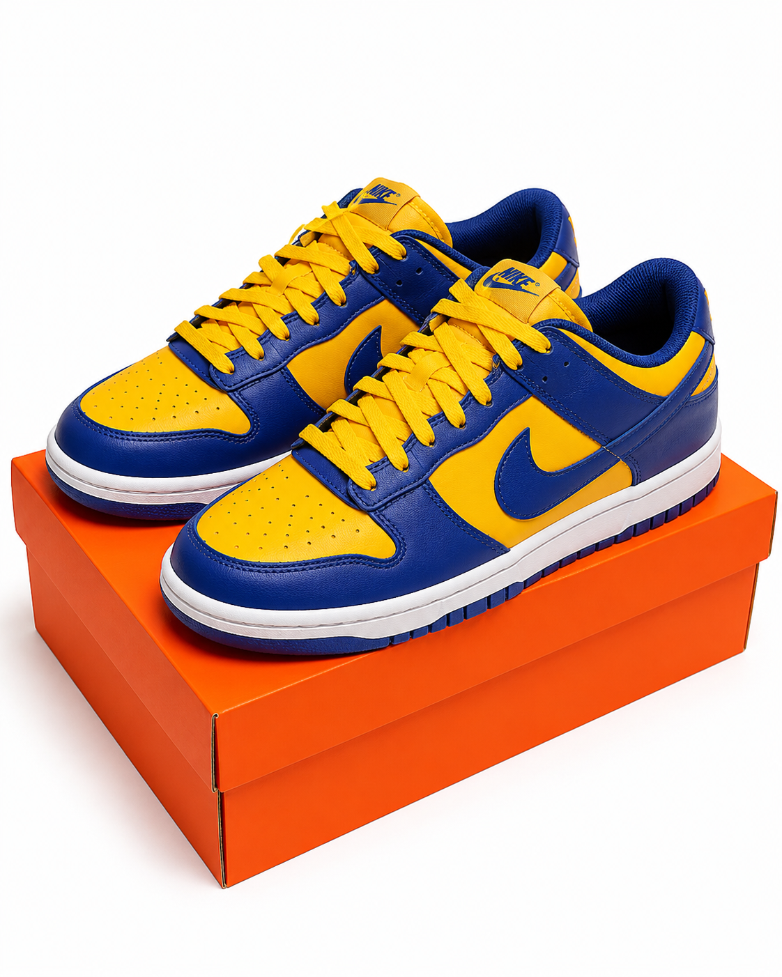 Nike Dunk Low Blue & Yellow Sneakers Men’s Size 9 w/ Box