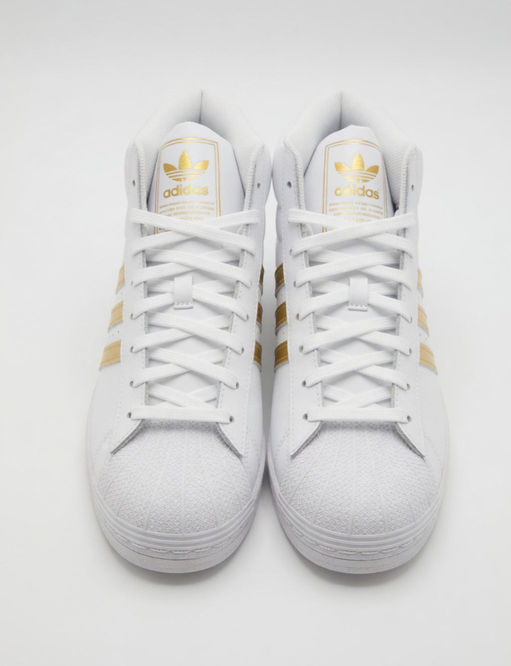 Adidas Superstar White & Gold Sneakers – Men’s Size 10