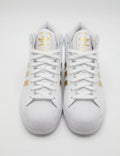 Adidas Superstar White & Gold Sneakers – Men’s Size 10