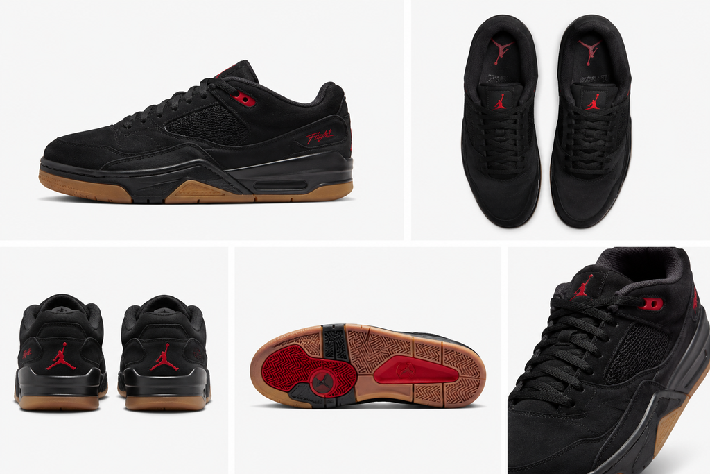 Jordan Flight Court Men’s Sneakers Black/Gum Red Size 10.5