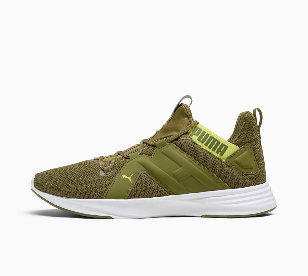 PUMA Contempt Demi Running Shoes Olive Green Lime Sheen Men’s Size 10.5 New