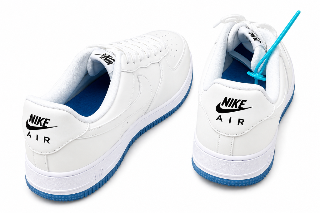 Nike Air Force 1 Low White Blue Men's
Sneakers Size 9.5