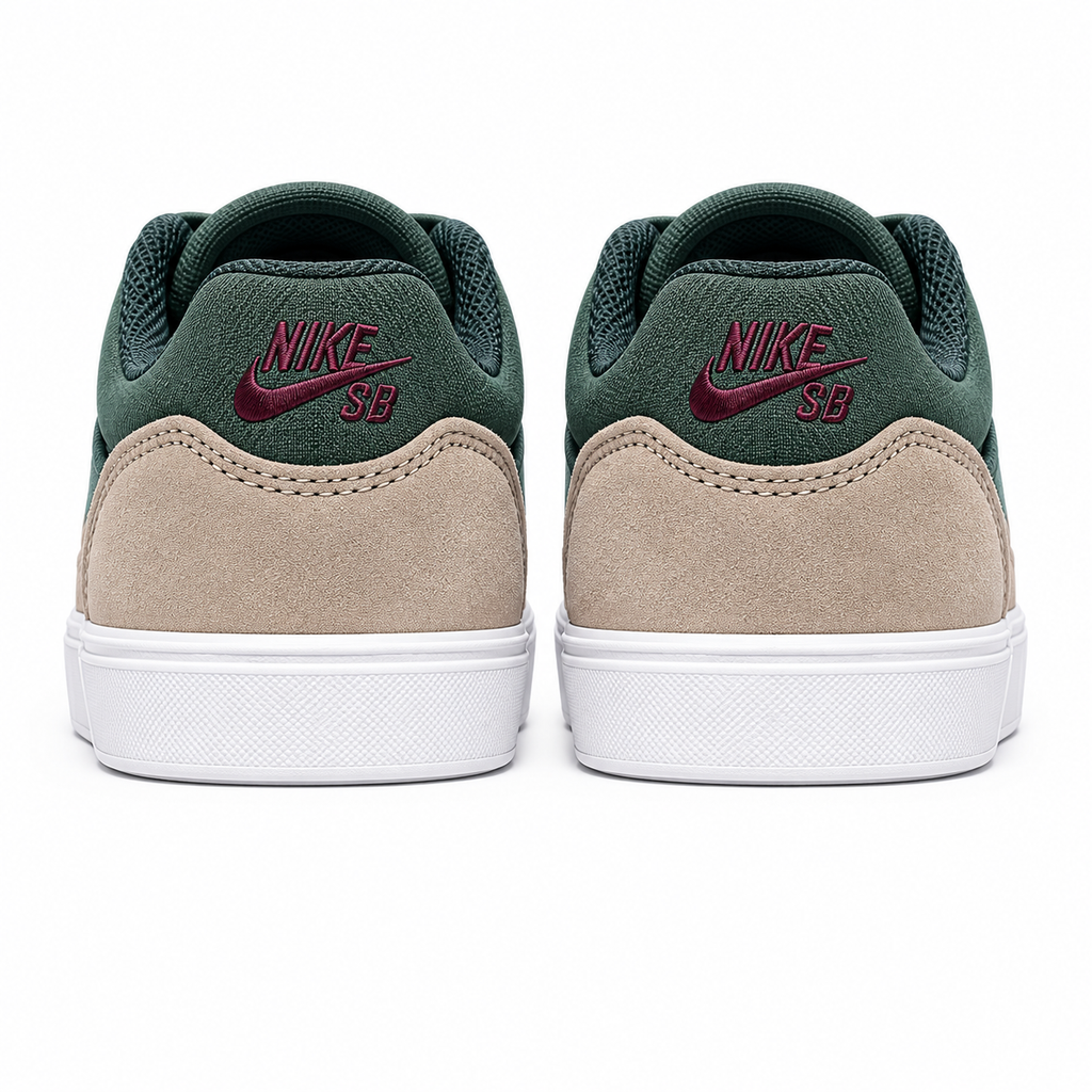Nike SB Malor Skate Shoes Green/Tan Suede Men’s Size 11