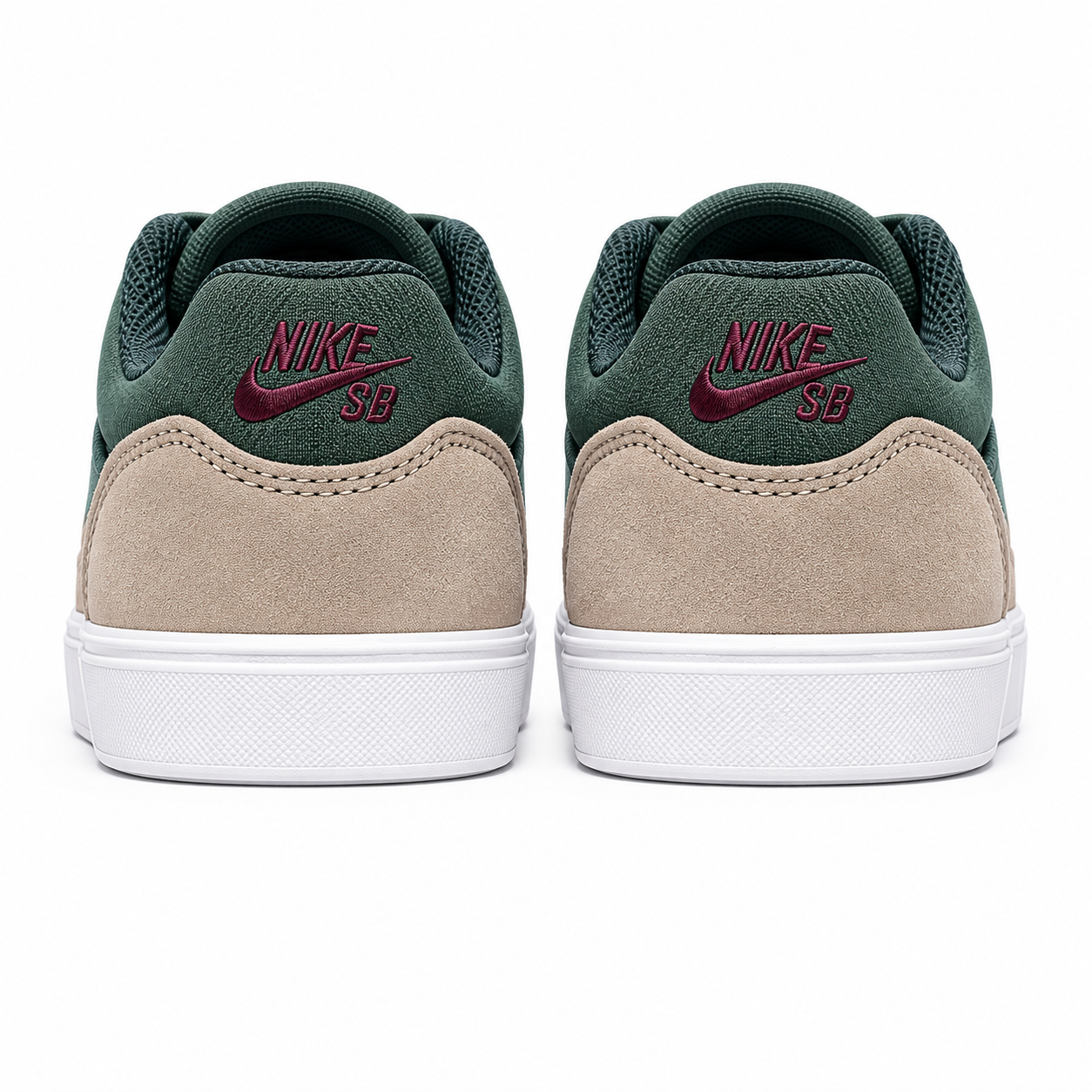 Nike SB Malor Skate Shoes Green/Tan Suede Men’s Size 11