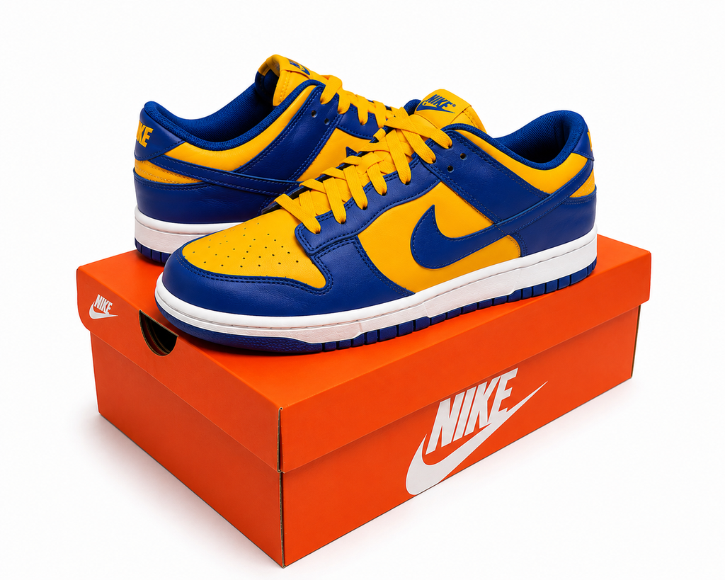 Nike Dunk Low Blue & Yellow Sneakers Men’s Size 9 w/ Box