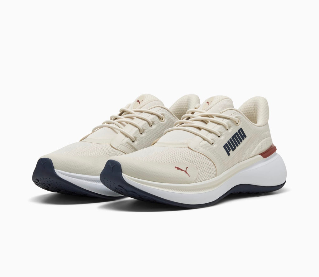 PUMA Softride Exo Shift Men’s Sneakers Size 11 Alpine Snow Navy Red NEW