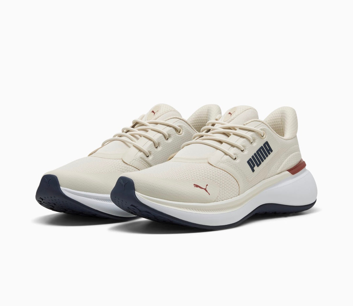 PUMA Softride Exo Shift Men’s Sneakers Size 11 Alpine Snow Navy Red NEW