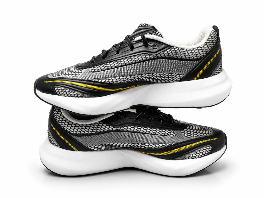 Adidas Lightblaze Glow Men’s Size 11.5 Black Gray Yellow