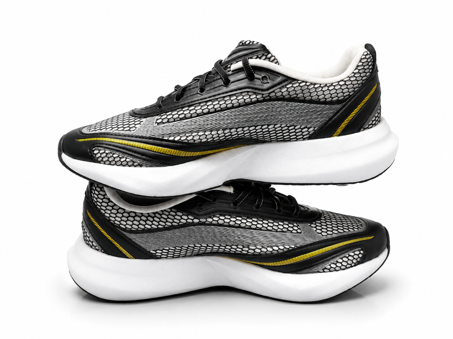 Adidas Lightblaze Glow Men’s Size 11.5 Black Gray Yellow