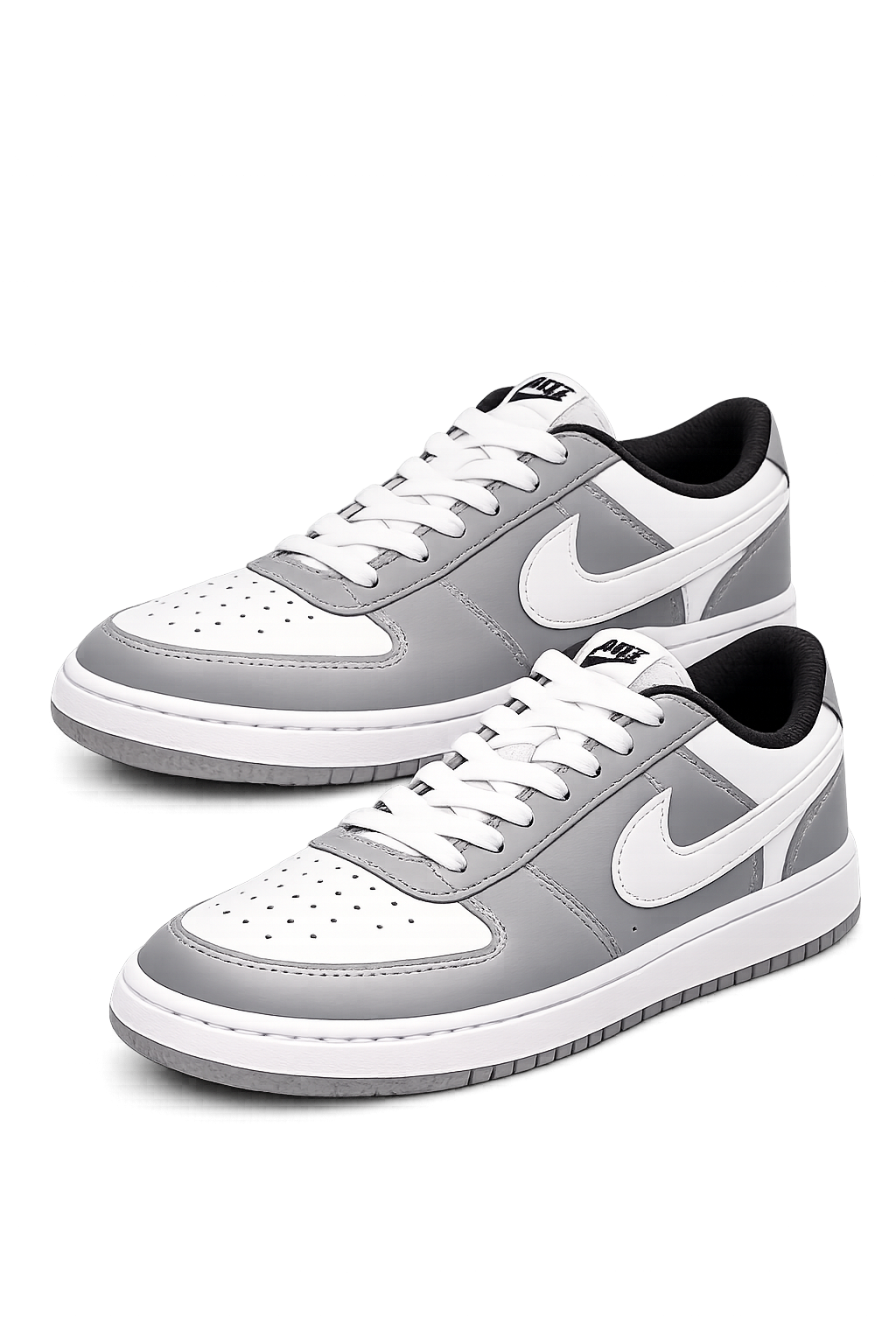 Nike Court Borough Low 2 Big Kids’ Size 6Y White Gray Sneakers