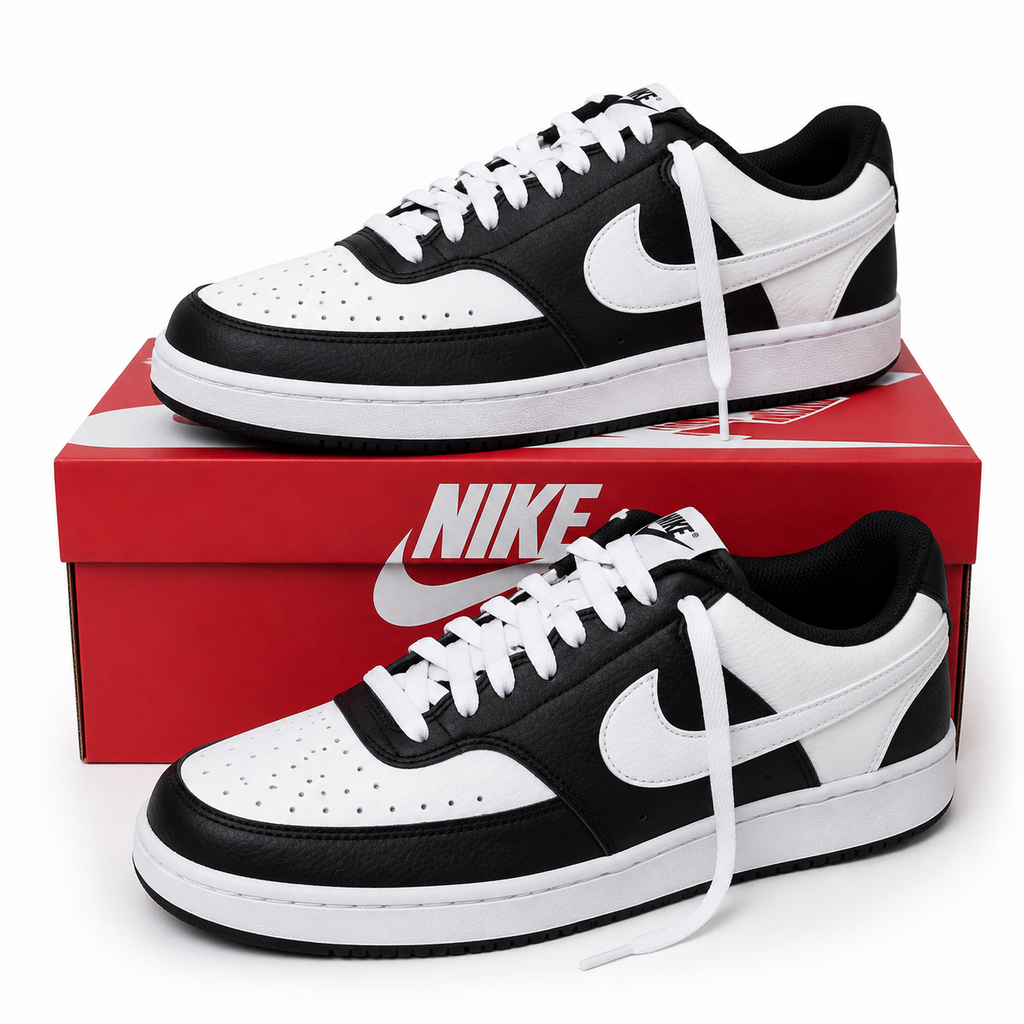 Nike Men’s Black & White Low-Top Sneakers Size 10.5