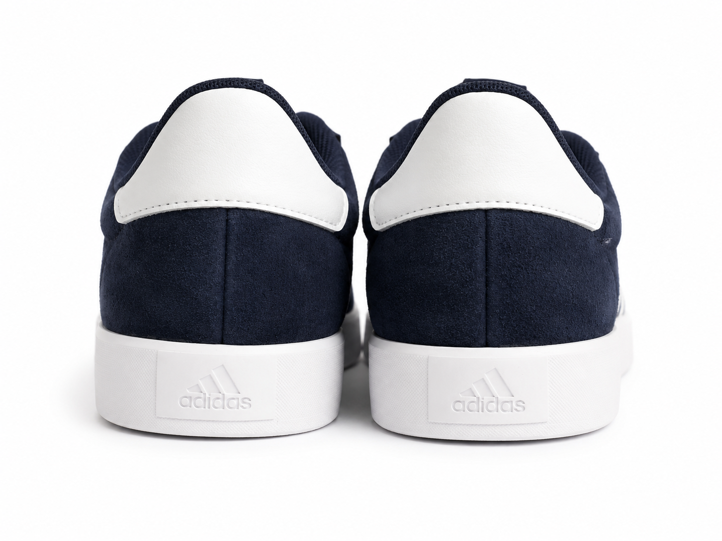 Adidas VL Court 3.0 Men’s Sneakers Navy/White Suede Casual Shoes Size 12