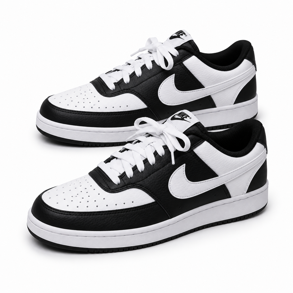Nike Men’s Black & White Low-Top Sneakers Size 10.5