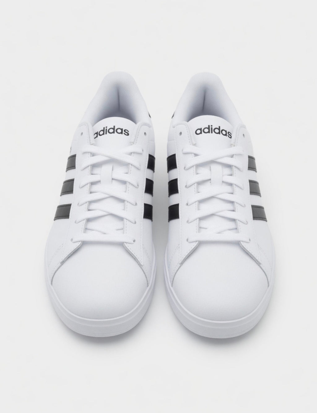 Adidas White & Black Stripe Casual Sneakers Men’s Size 10