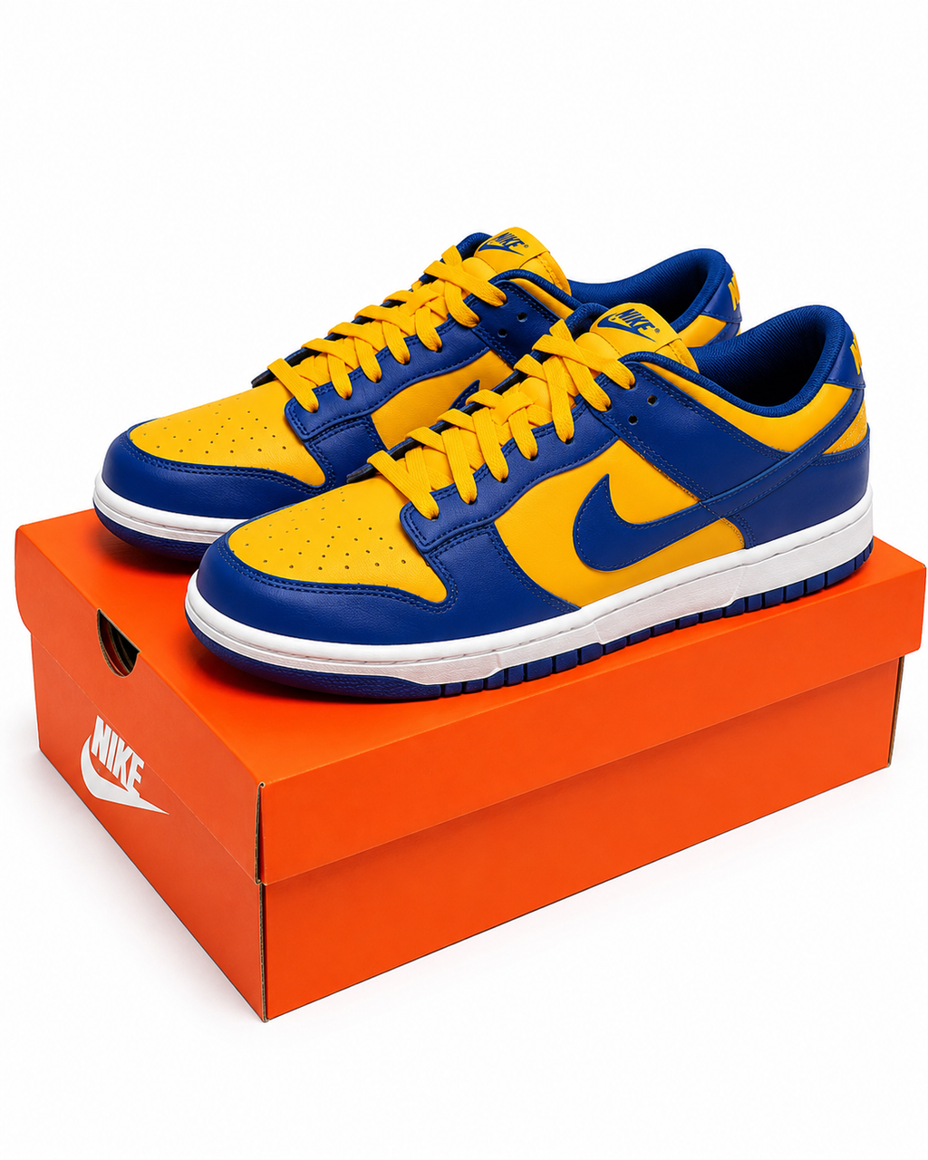 Nike Dunk Low Blue & Yellow Sneakers Men’s Size 9 w/ Box