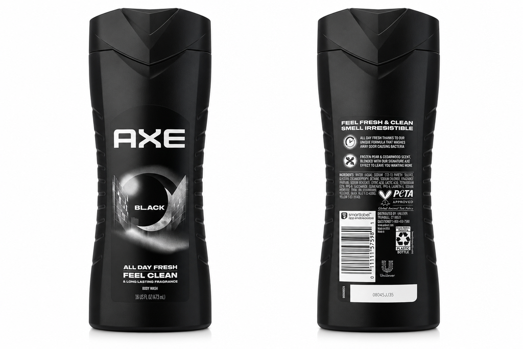 Axe Body Wash in Black