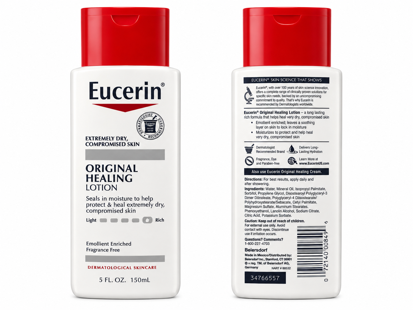Eucerin Original Healing Lotion – Extremely Dry Skin Moisturizer 5oz