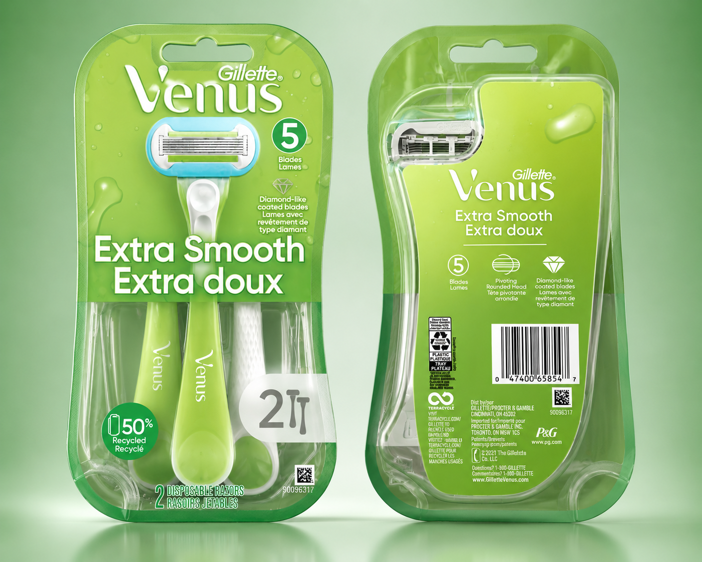 Gillette Venus Venus Extra Smooth Disposable Razors – 5 Blade Comfort Shave