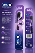 Oral-B Oral-B Advanced Whitening Charcoal Toothbrush Medium Bristles
