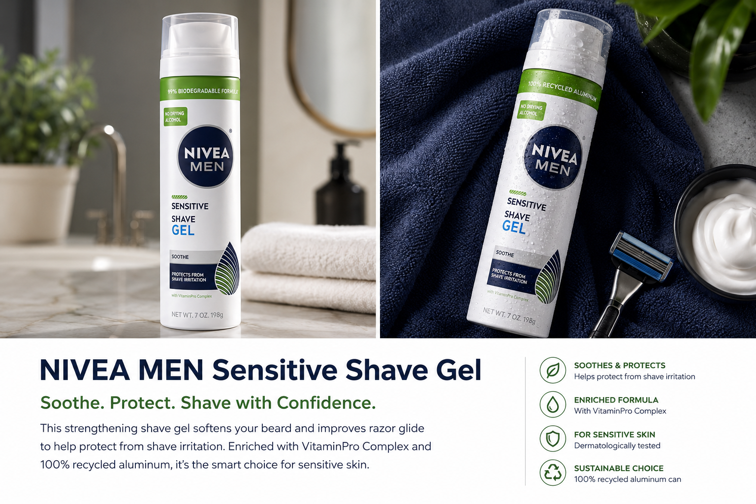 NIVEA MEN Sensitive Shave Gel