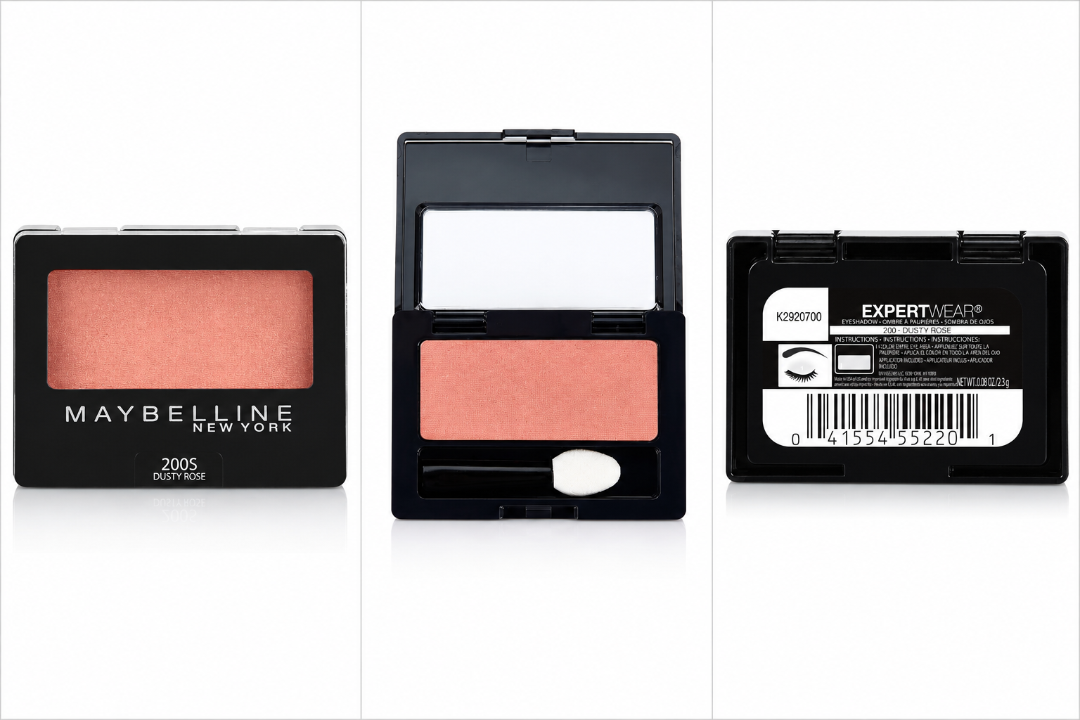 Maybelline Expert Wear Eyeshadow 200S Dusty Rose Soft Shimmer Single Eye Shadow