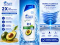 2-in-1 Avocado Oil Anti-Dandruff Shampoo + Conditioner by Head & Shoulders