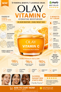 Olay Vitamin C Hydrating Moisturizer 24 Hour Glow & Deep Hydration