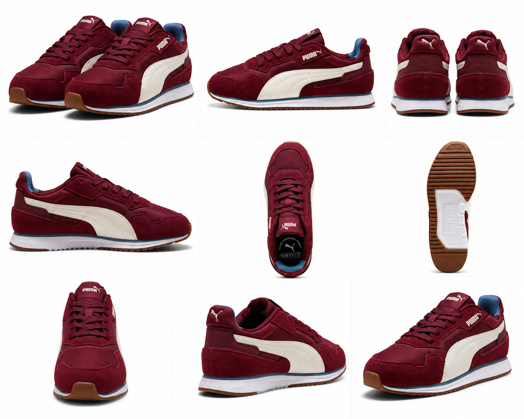 PUMA St Miler Sneakers Ruby Shimmer PUMA White Size 8.5