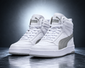 PUMA Dribble Mid Top Sneakers White/Smokey Gray | Authentic PUMA Certified | Men’s Size 11