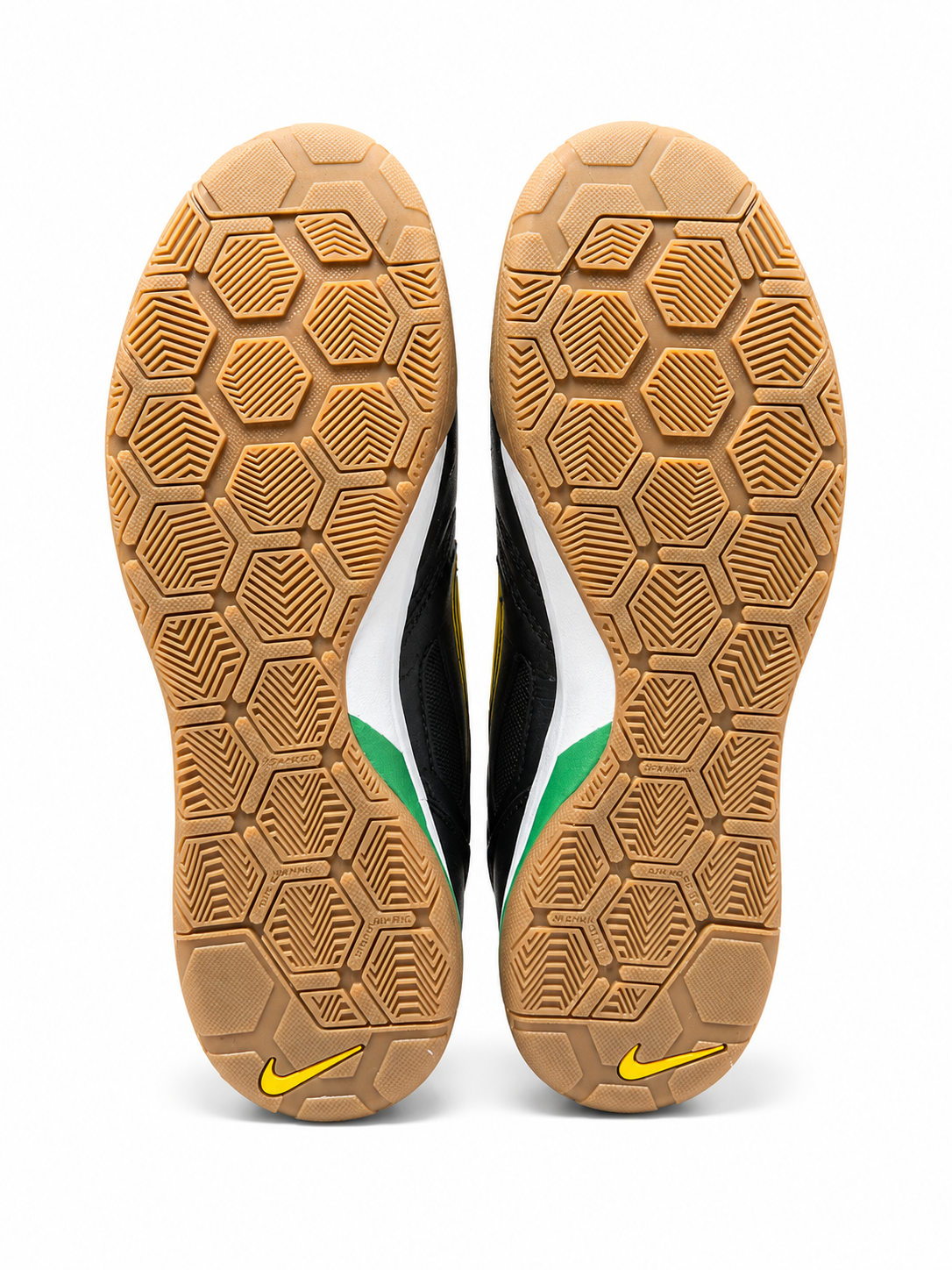Nike Gato Black Yellow White Gum Sole Indoor Soccer/Futsal Shoes Size 10 IB8509
