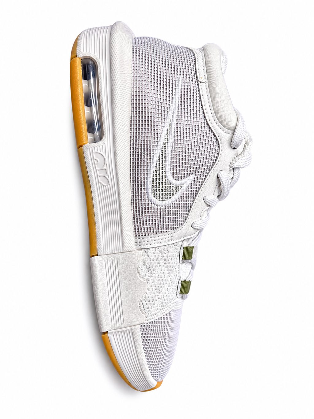 Nike LeBron Witness 8 VIII Basketball Shoes Iron Ore Olive Sail Size 8.5