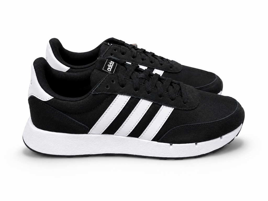 Adidas Run 60s 3.0 Men’s Sneakers Size 9 Black/White Brand New