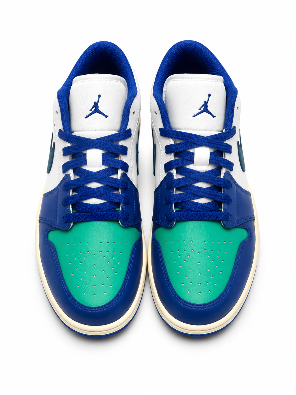 Air Jordan 1 Low White Blue Green Men’s Size 10