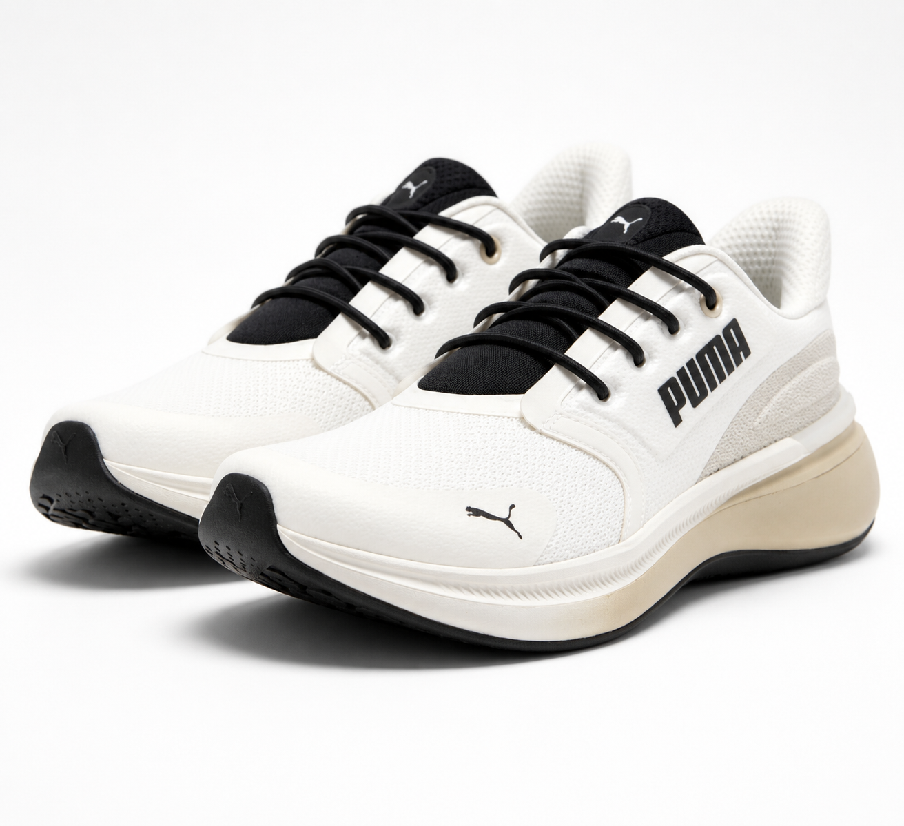 PUMA Softride Exo Shift Men’s Running Sneakers Warm White/Desert Dust Size 11
