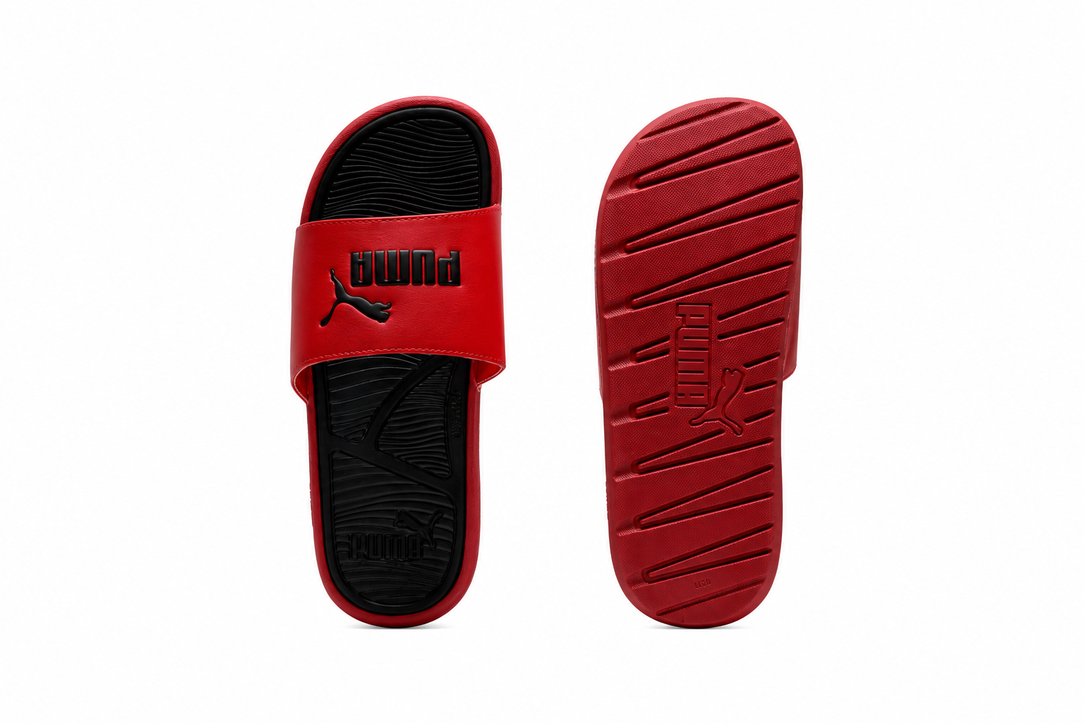 PUMA Cool Cat 2.0 Men’s Slides Team Regal Red/PUMA Black Size 11