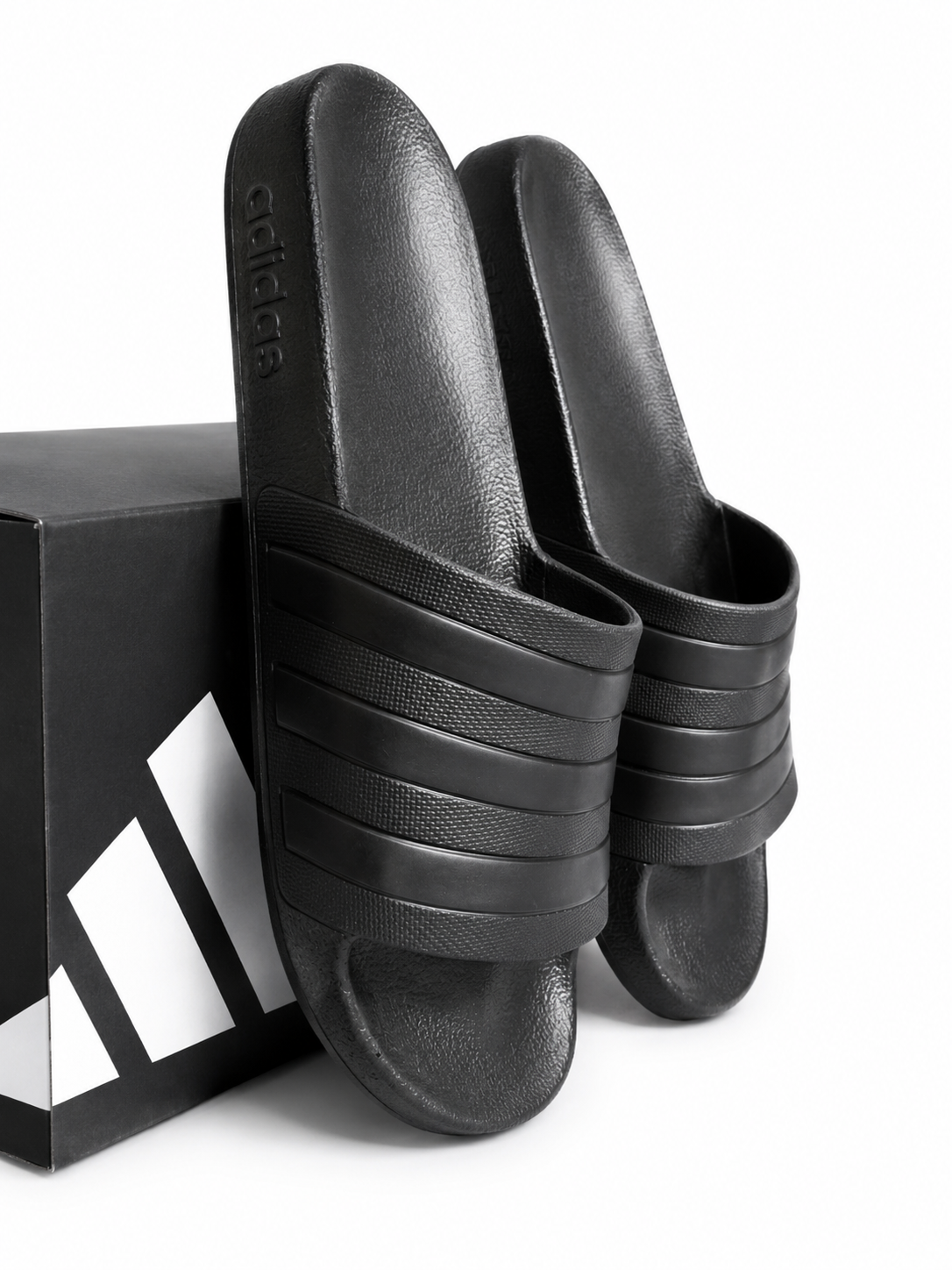 Adidas Adilette Aqua Slides Black Size 11 Men 12 Women