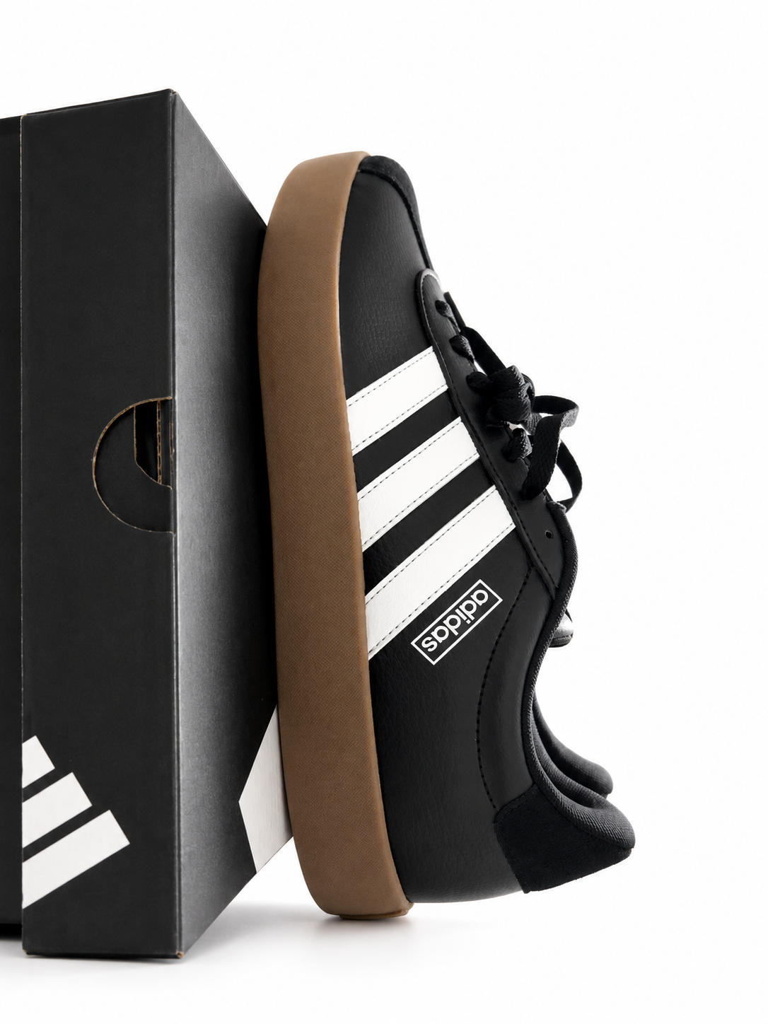 Adidas VL Court 3.0 Black/White Gum Sole Sneakers Men’s