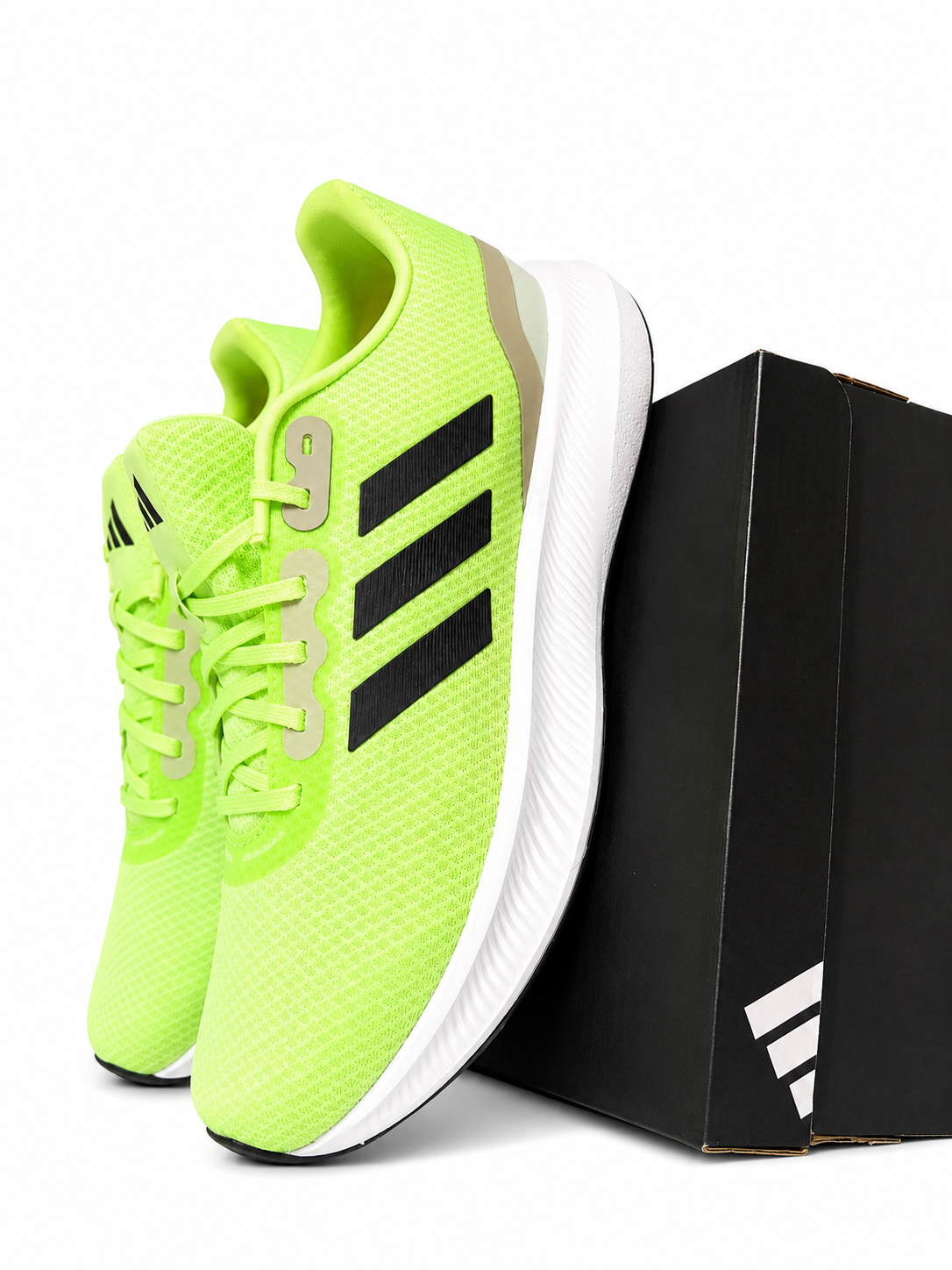 adidas Runfalcon 3.0 Running Shoes Solar Green/Black Men’s Size 13 Cloud foam Comfort