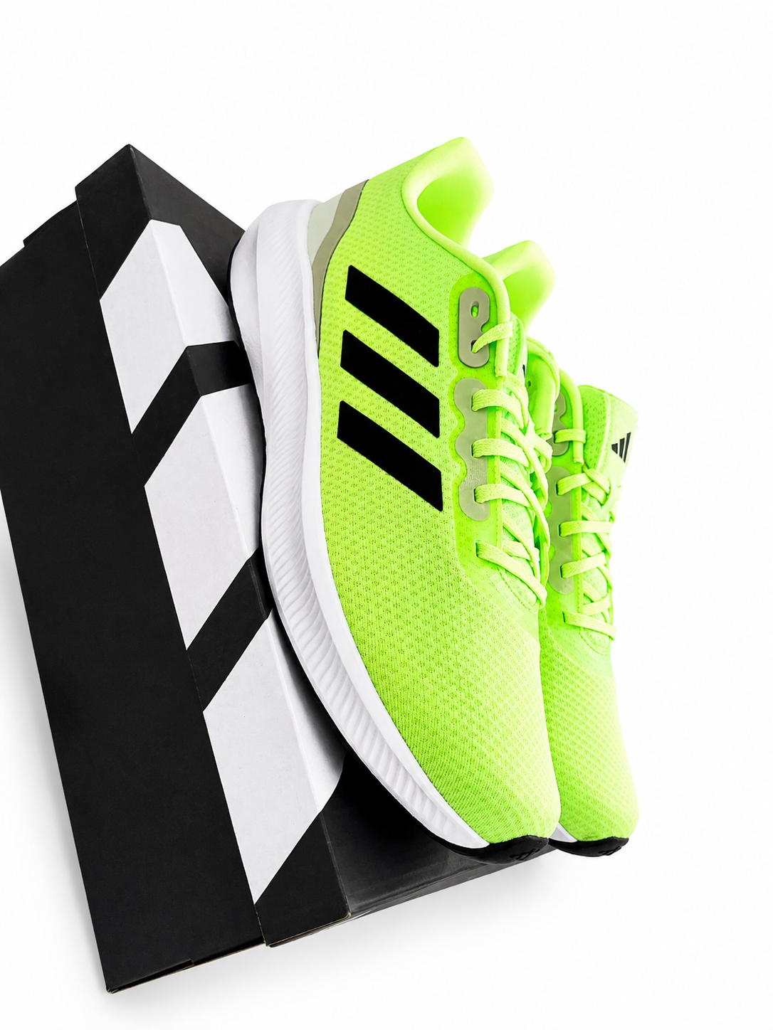 adidas Runfalcon 3.0 Running Shoes Solar Green/Black Men’s Size 13 Cloud foam Comfort