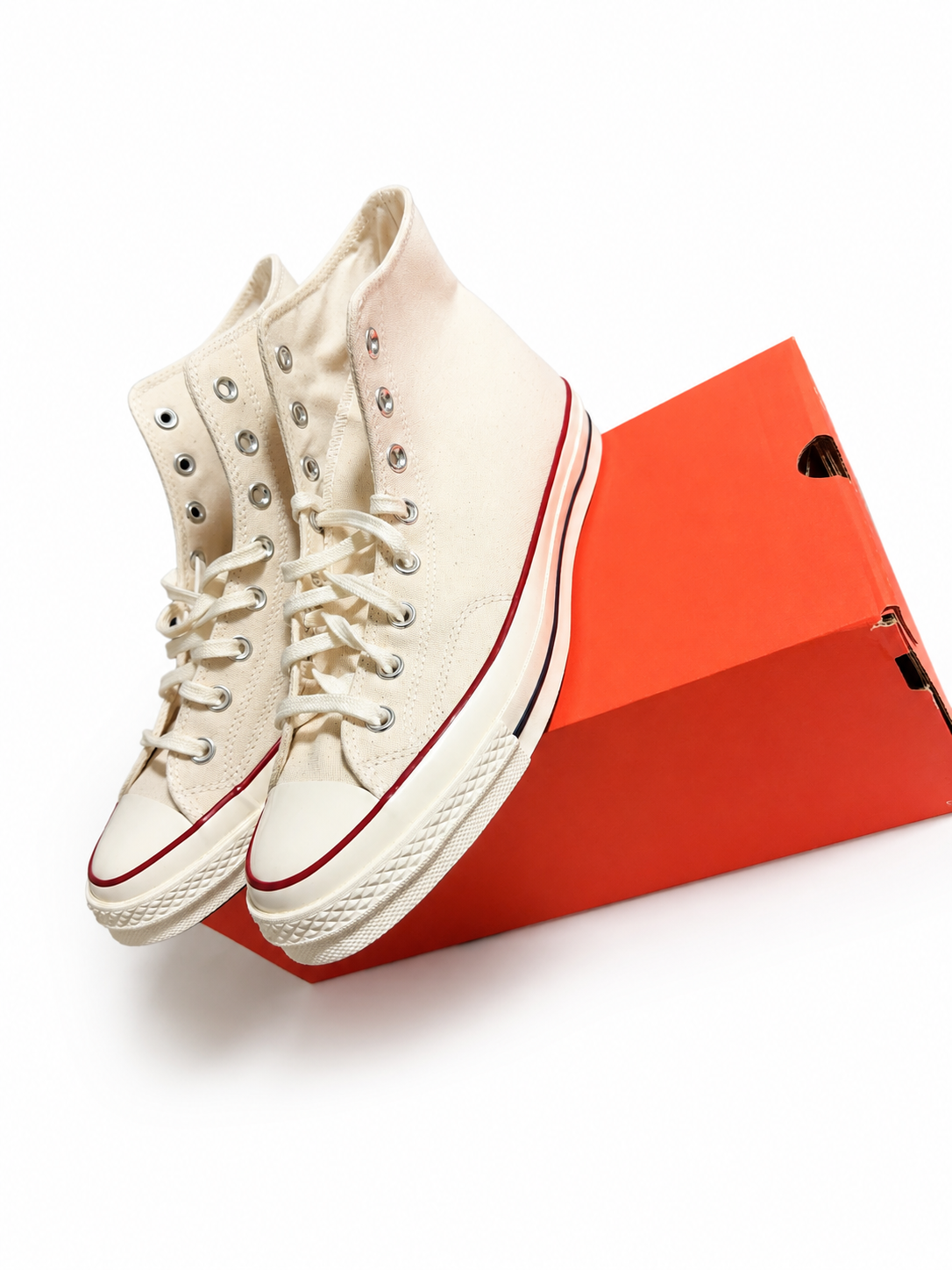 Converse Chuck 70 High Parchment Egret Canvas Sneakers Men’s 10 Women’s 12 NEW