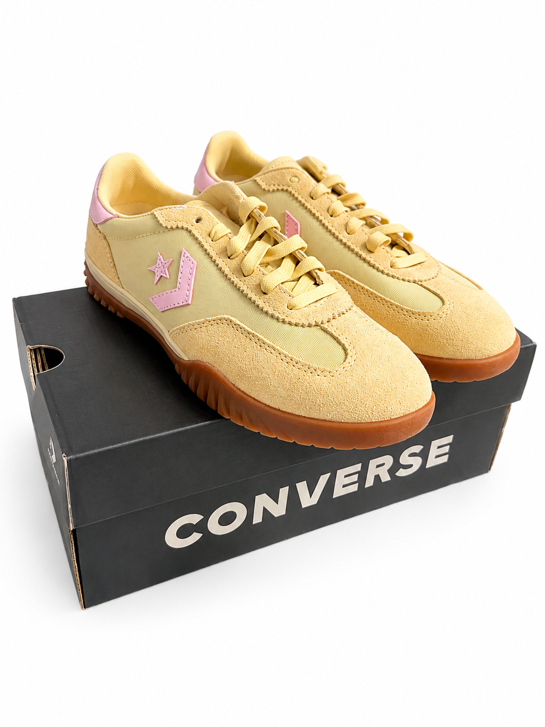 Converse Run Star Trainer Ox Golden View/New Found Bloom Sneakers Men’s 5.5 Women’s 7 New in Box