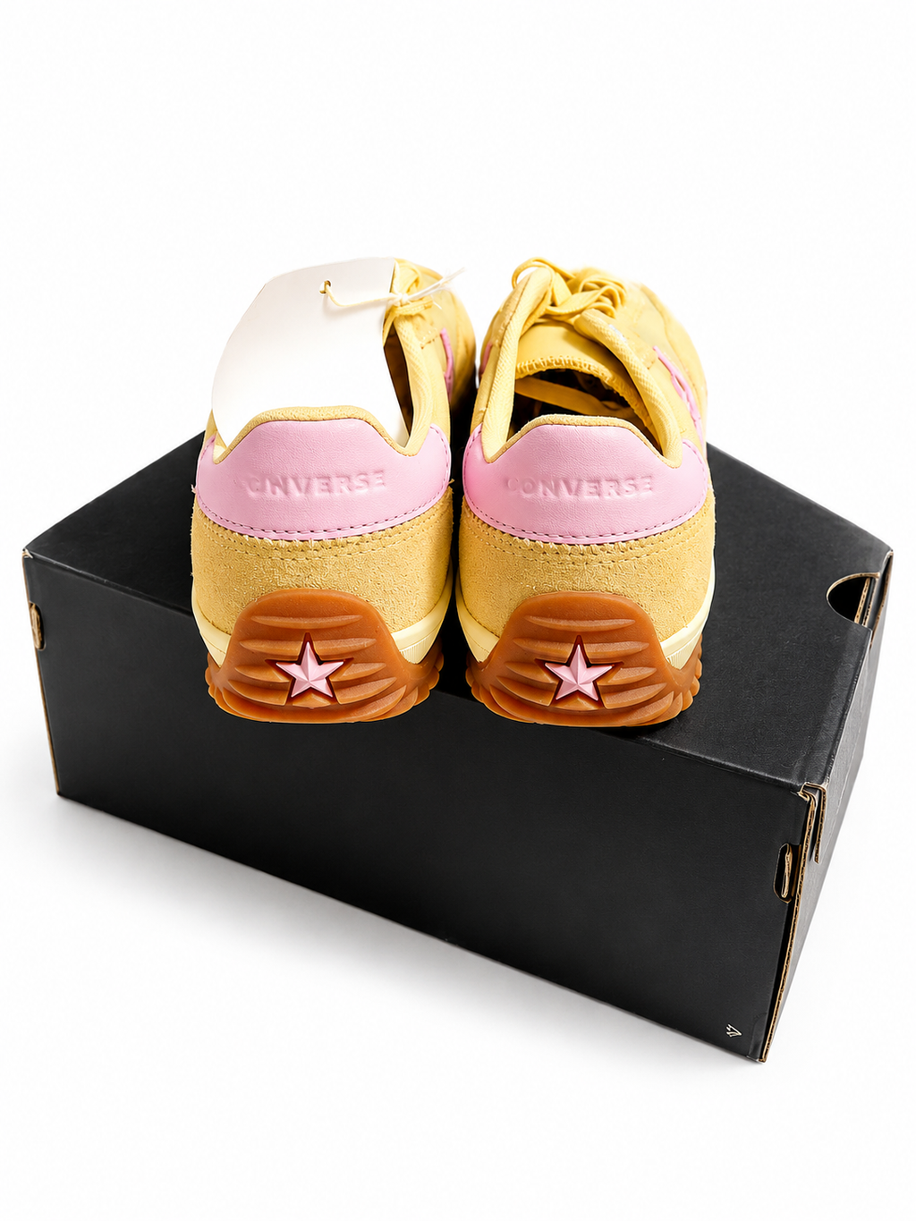 Converse Run Star Trainer Ox Golden View/New Found Bloom Sneakers Men’s 5.5 Women’s 7 New in Box