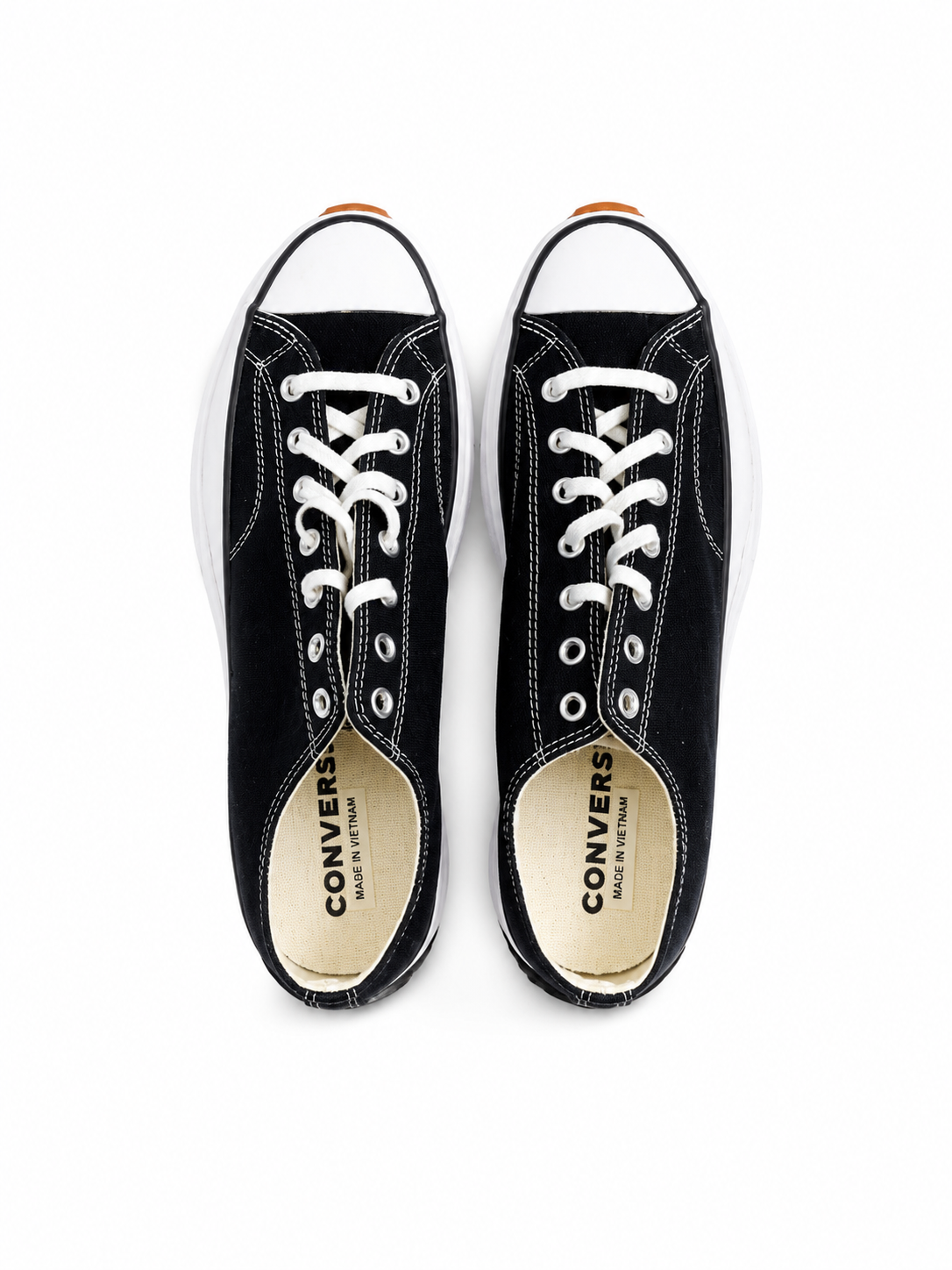 Converse Run Star Trainer Black White Gum Platform Sneakers Men’s 11.5  Woman 13