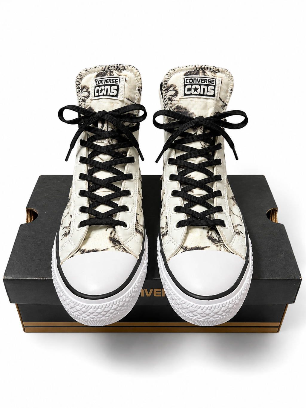 Converse Star Player Hi Top Palm Print Sneakers Men’s 7.5 Women’s 9.5 Rare Excellent Condition