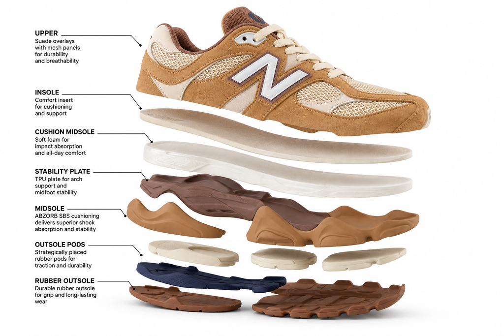 New Balance 9060 Tan Cream Sneakers Men’s 11 / Women’s 12.5