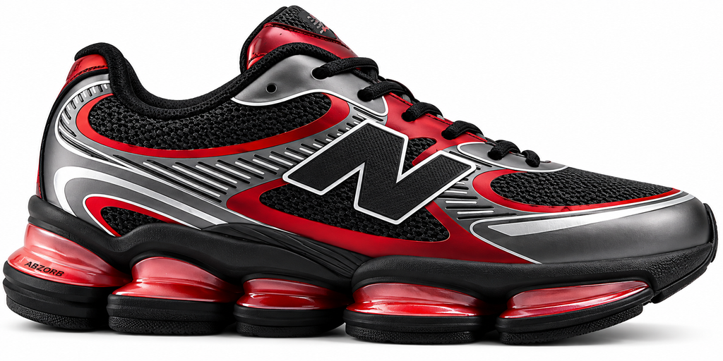 New Balance ABZORB 2000 Black Cement Podium Red M10.5 W12 Brand New
