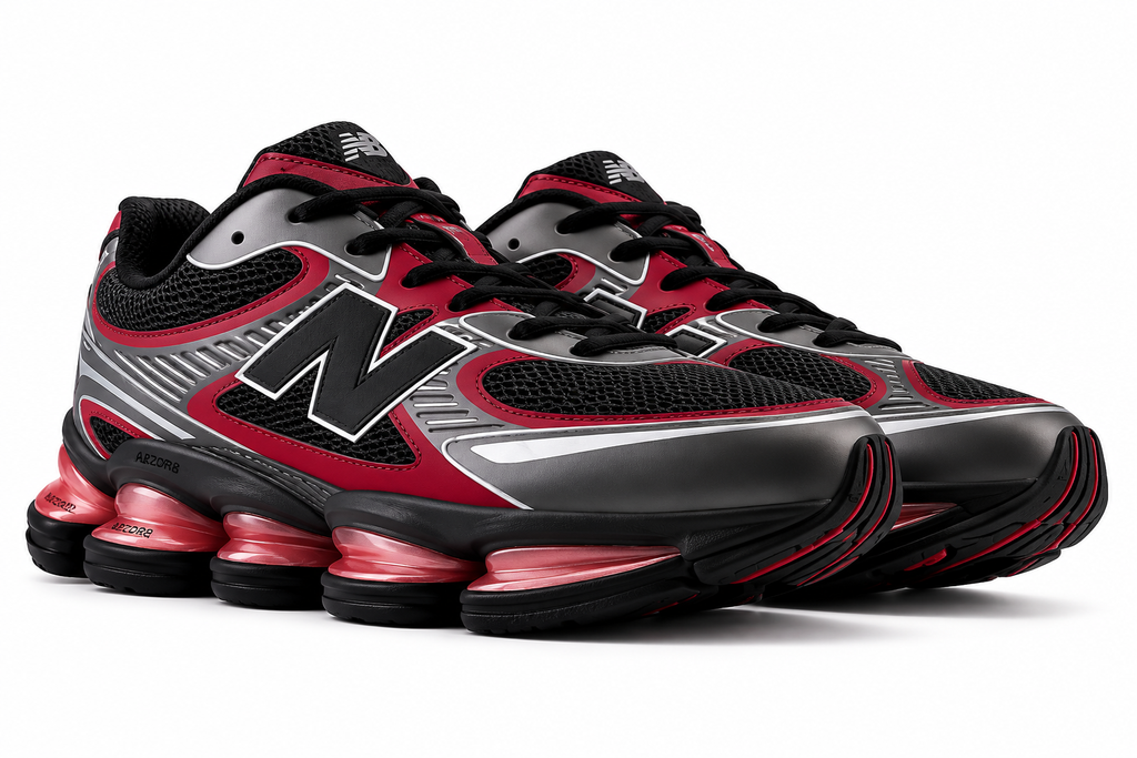 New Balance ABZORB 2000 Black Cement Podium Red M10.5 W12 Brand New