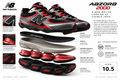 New Balance ABZORB 2000 Black Cement Podium Red M10.5 W12 Brand New